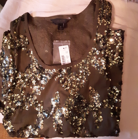 J. Crew Tops - J Crew Collection Sequin Tank Top